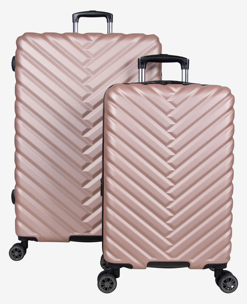 Madison Square 2-Piece Chevron Expandable Carry-on and Checked Hardside Luggage Set | Kenneth Cole