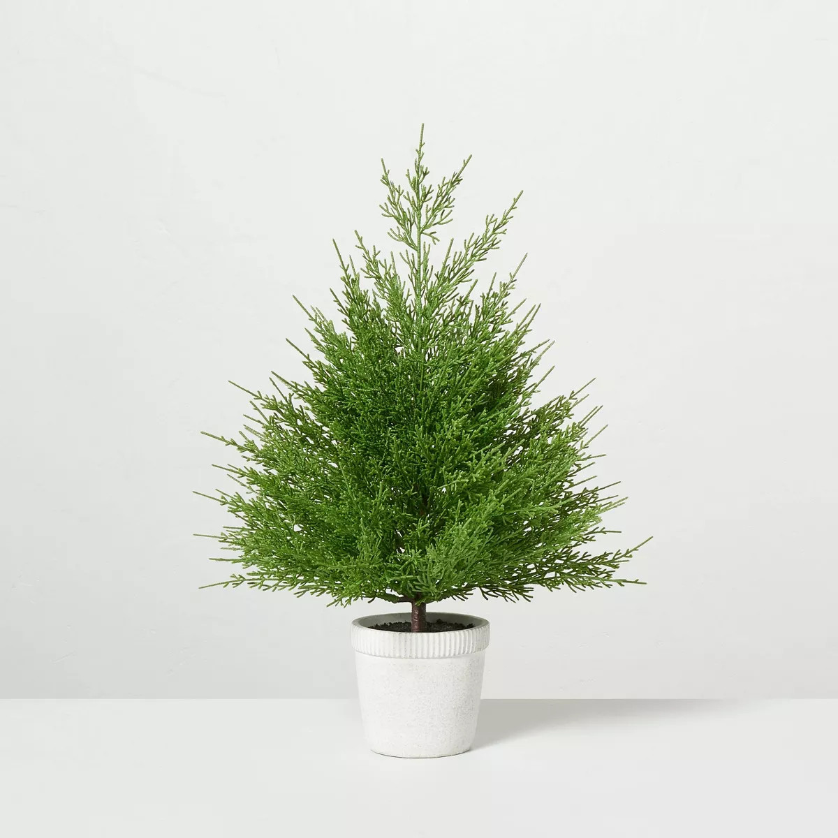 Faux Cypress Christmas Tree in Cement Pot - Hearth & Hand™ with Magnolia | Target