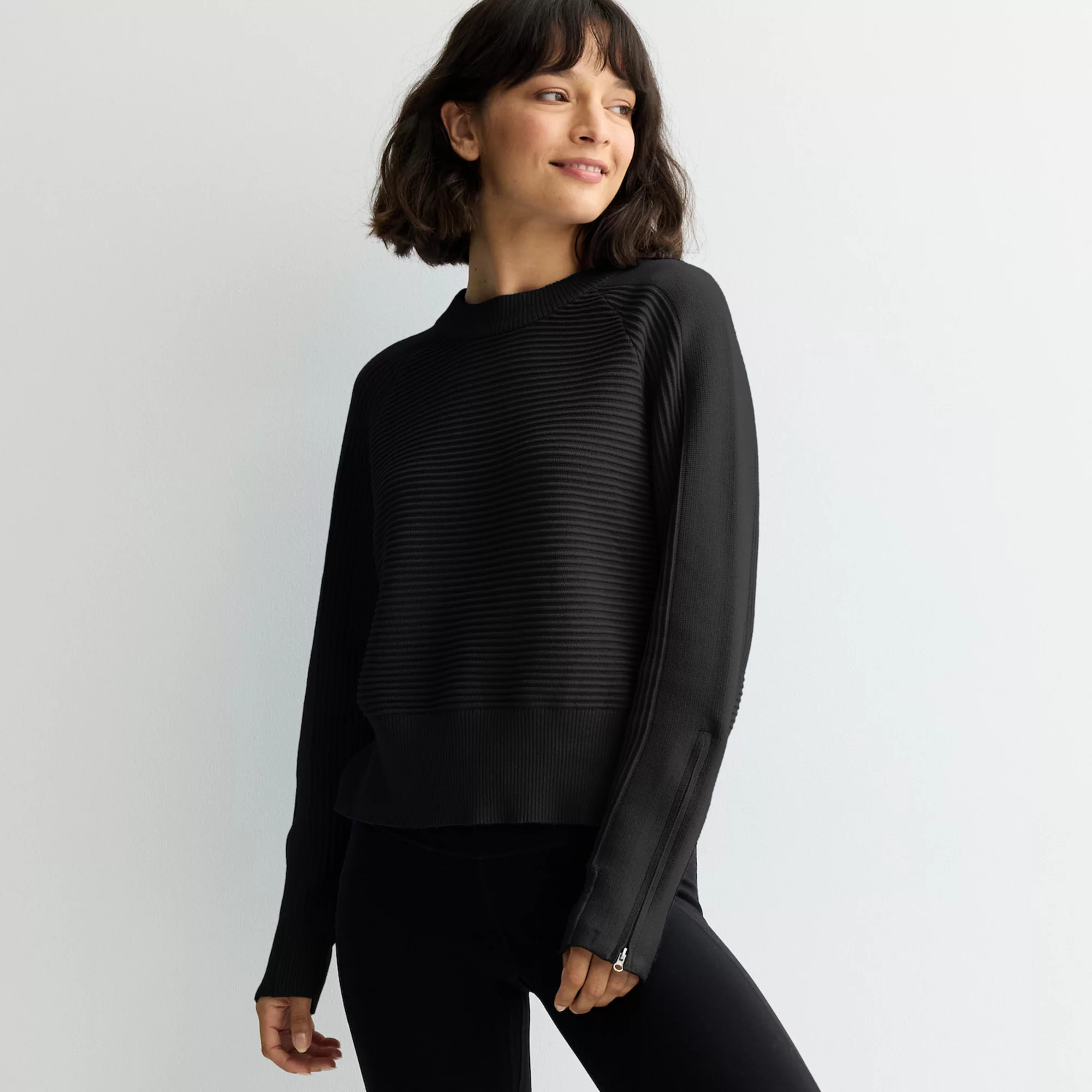 Women's FLX Raglan Ottoman Sweater | Kohl's