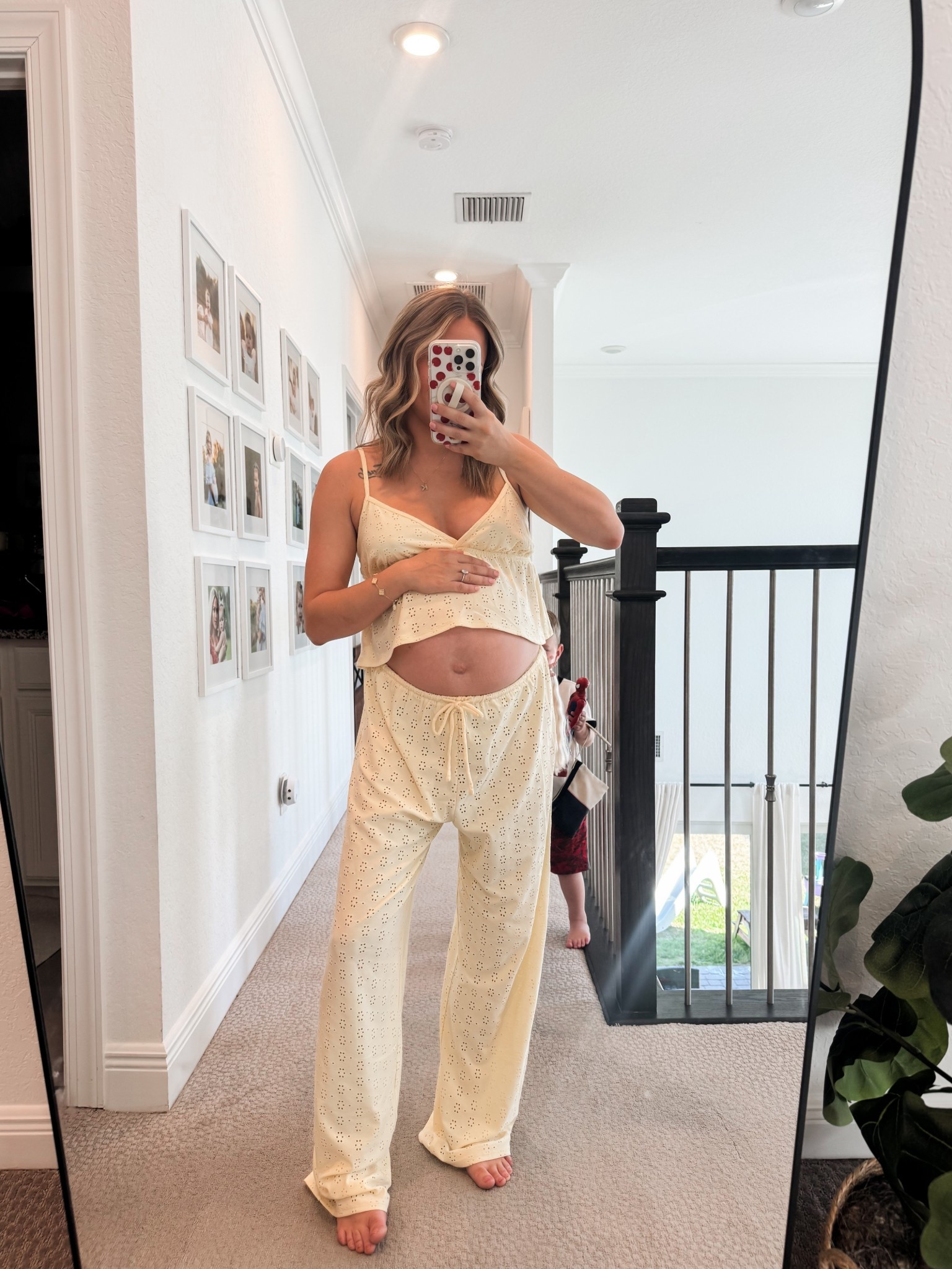 Loving this pj lounge set especially!
Wearing size medium for more comfy bump wear 

#LTKSeasonal #LTKBump