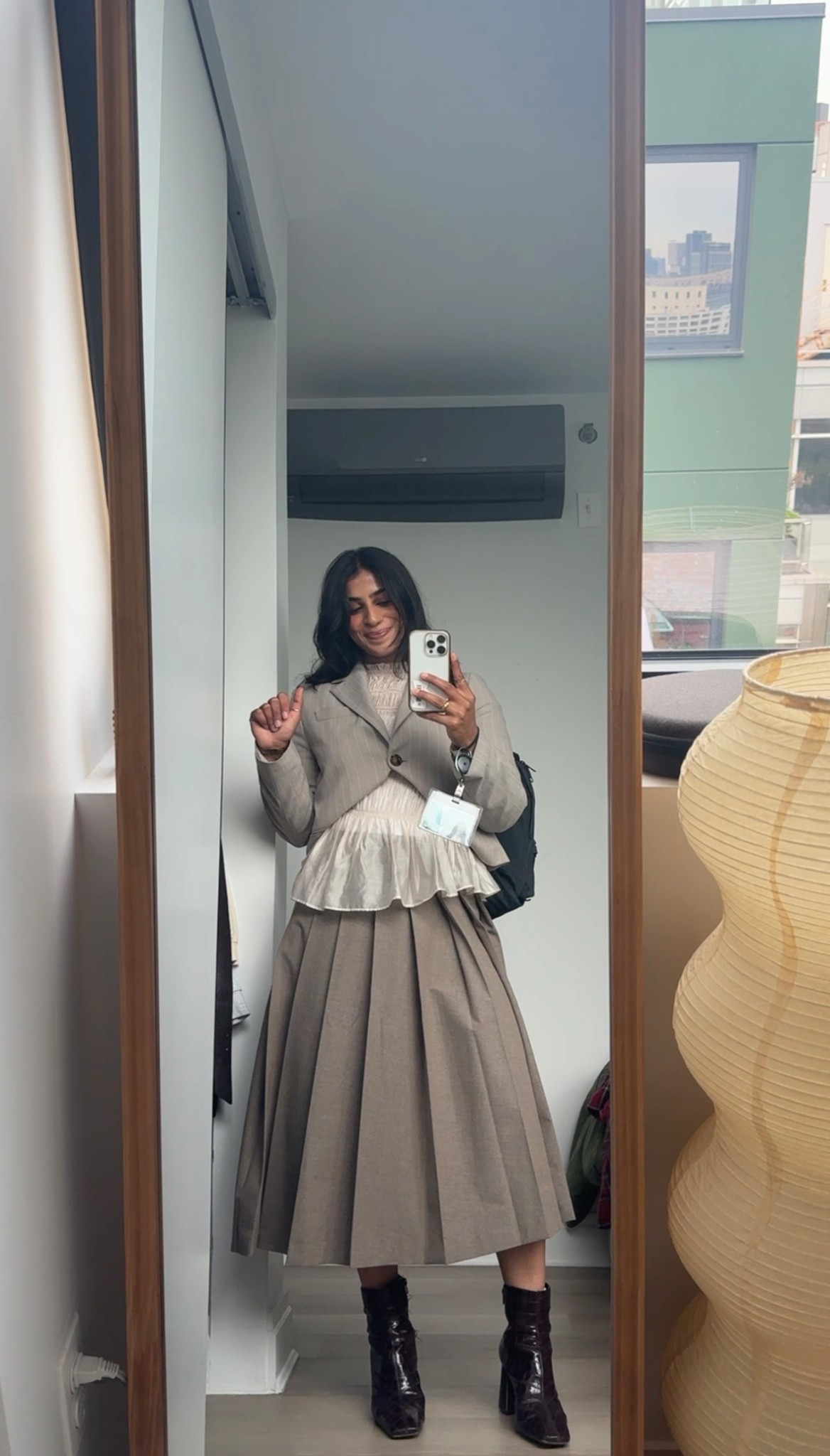 modest corporate outfit