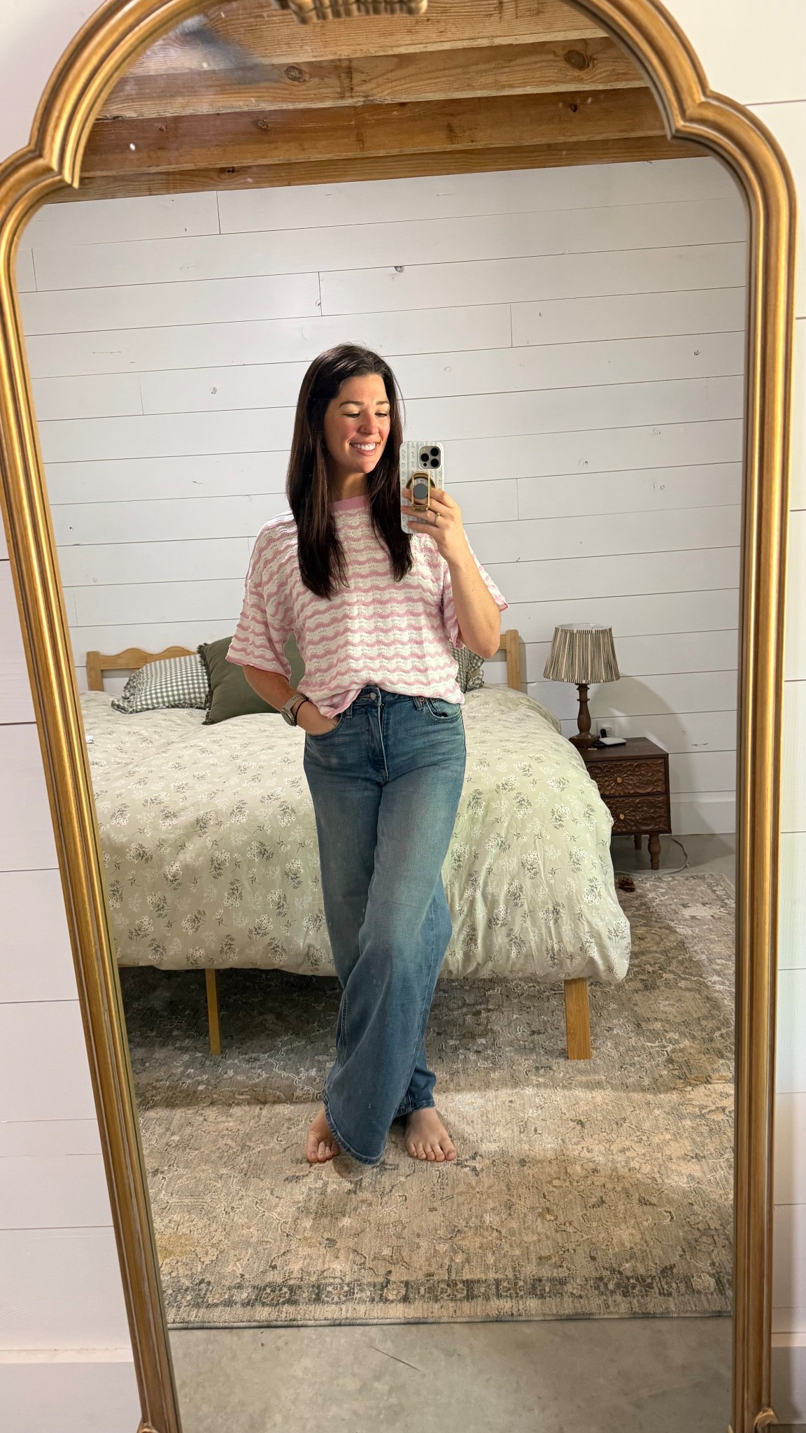 love these wide leg high rise jeans!

#LTKootd