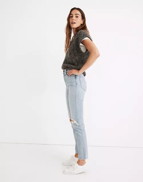 The Perfect Vintage Jean in Grandbay Wash: Destructed Edition | Madewell