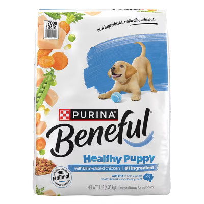 Purina Beneful Healthy Puppy Real Chicken Flavor Dry Dog Food - 14lbs | Target