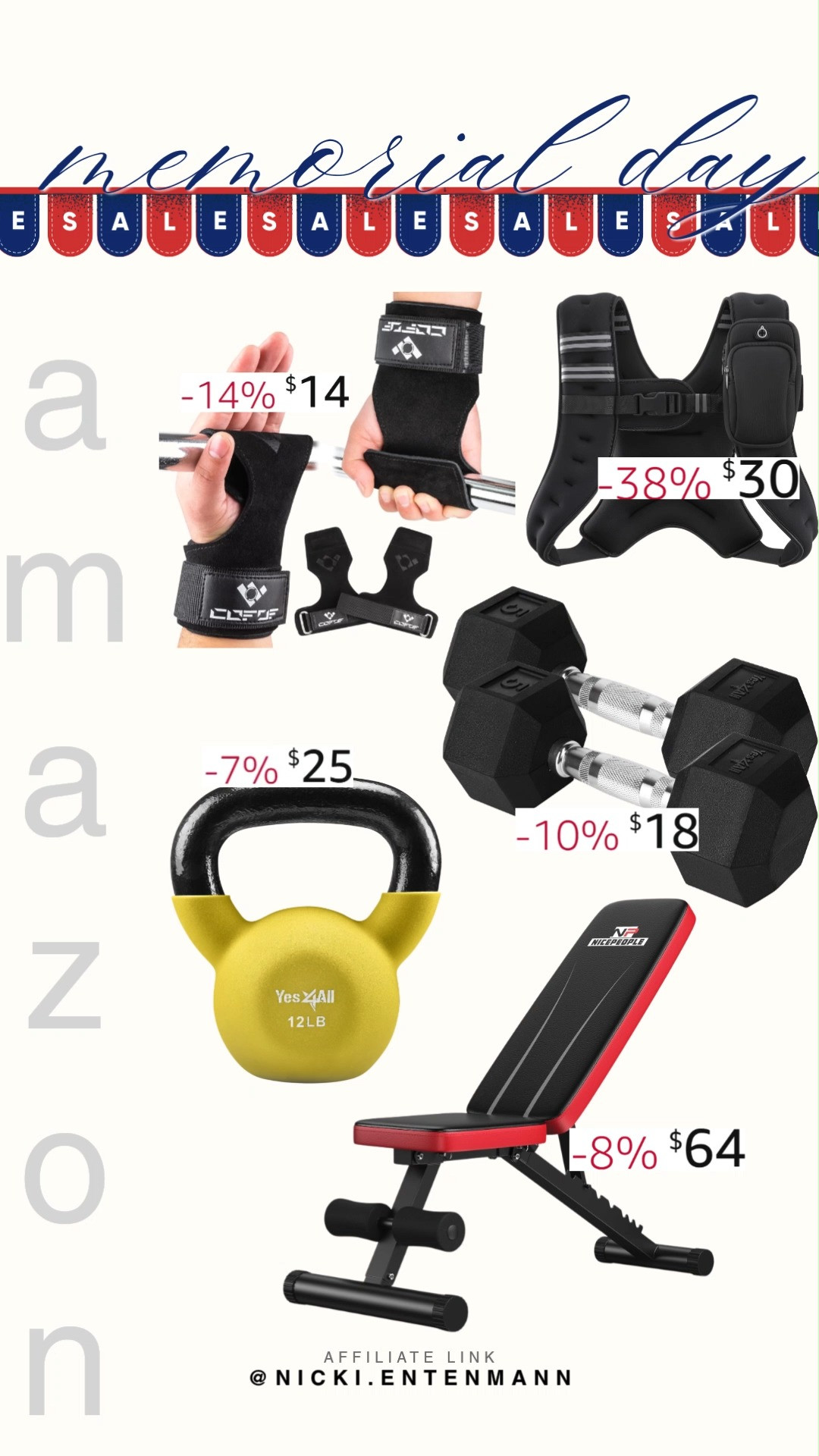 Celebrate Memorial Day with unbeatable fitness finds that bring strength training and muscle building right to your home gym. Top‑quality gear makes every workout more fun and effective.  

#MemorialDay #fitnessdeals #homegym #strengthtraining #musclebuilding #workoutgear #fitnessequipment #healthylifestyle #training #gymessentials 

 #LTKActive #LTKHome #LTKSaleAlert