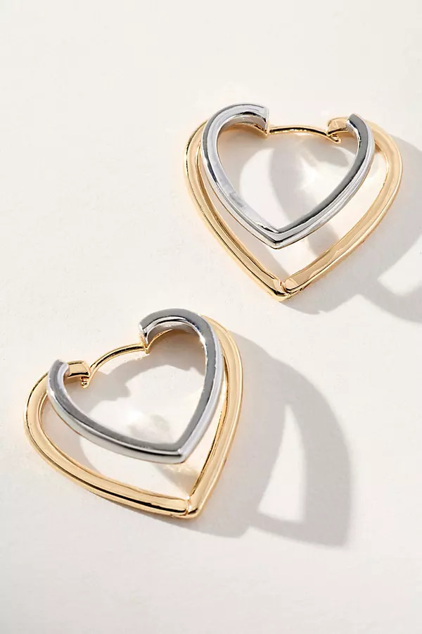 Double Heart Earrings | Anthropologie (US)