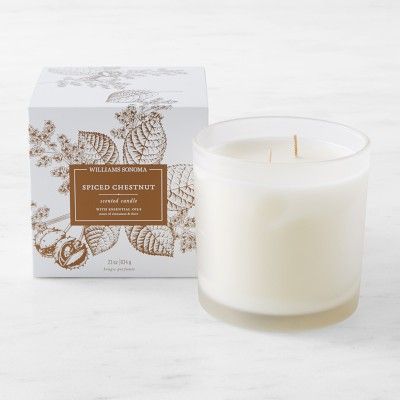 Williams Sonoma Spiced Chestnut Frosted Candle, Large | Williams Sonoma | Williams-Sonoma