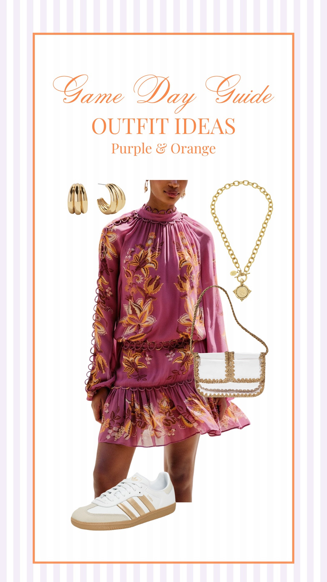 Purple and orange Football Game Day outfit ideas!

Game day outfit // football game outfits