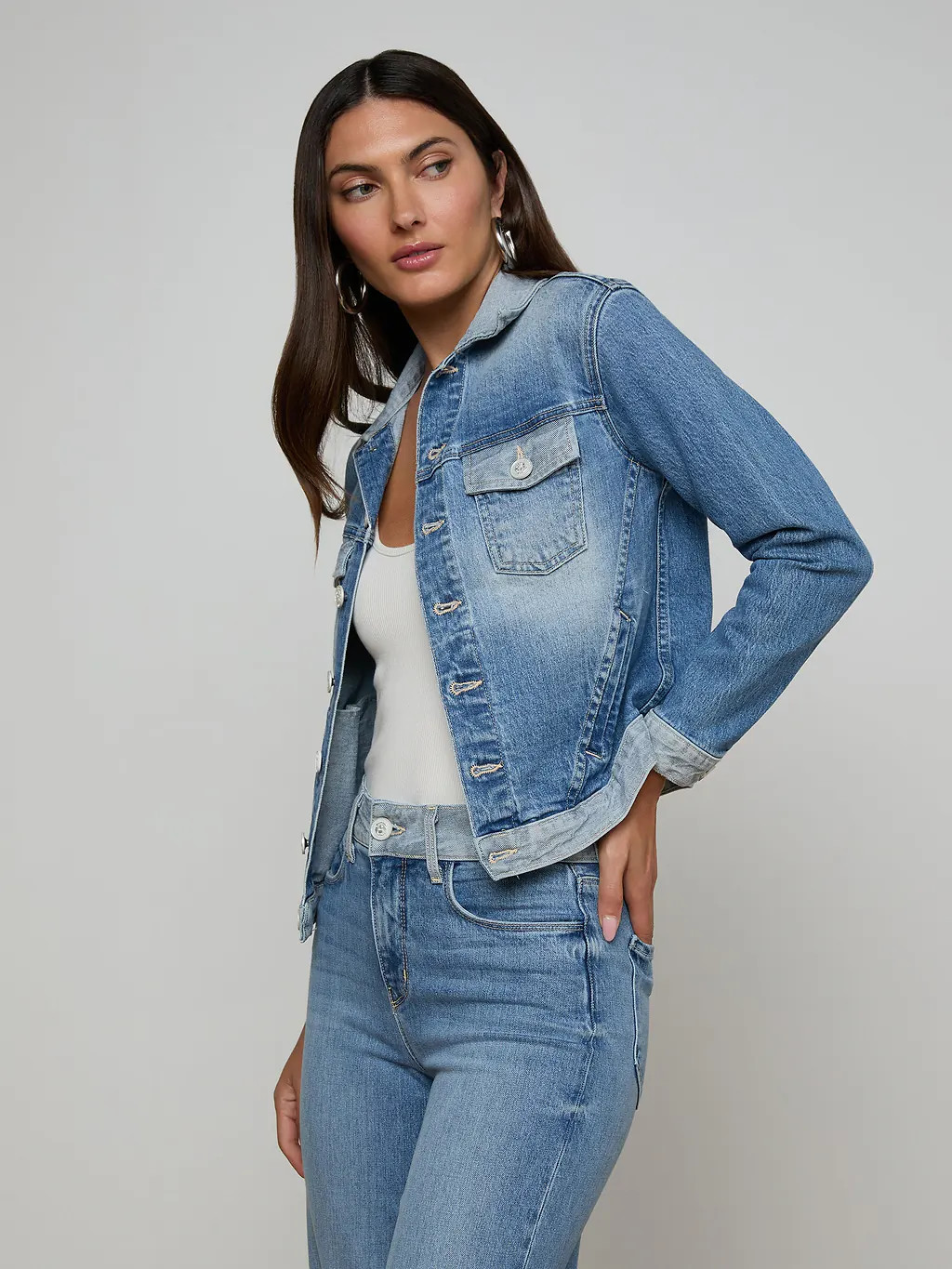 Maven Jean Jacket in Bexley | L'AGENCE | L'Agence
