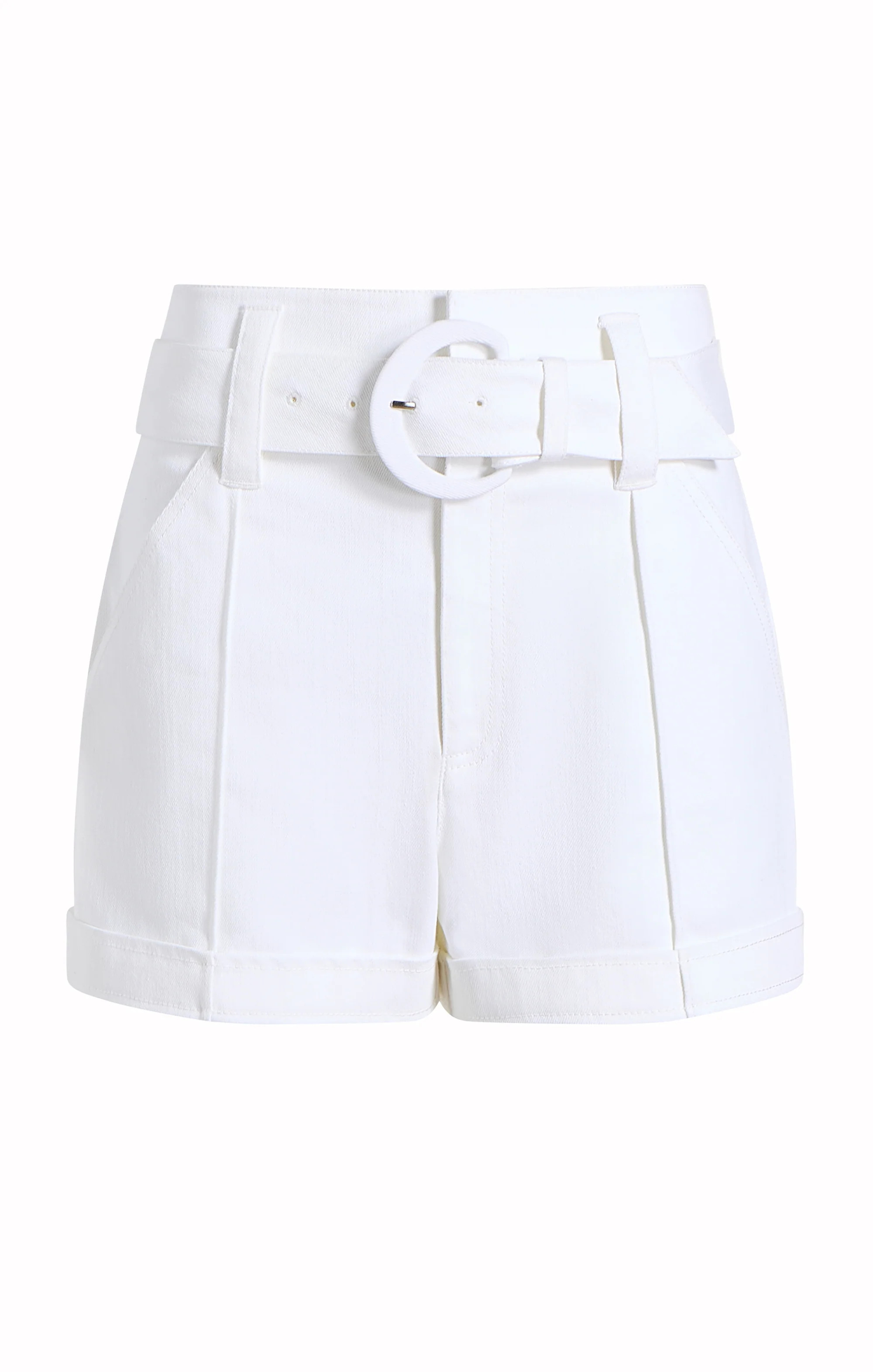 Denim Aldi Short 4 / White | Cinq à Sept