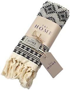 T&I Home Aztec Turkish Hand Towel Set of 2, 16 x 40 Inches, Prewashed, Quick Dry, Face Towel, Hai... | Amazon (US)