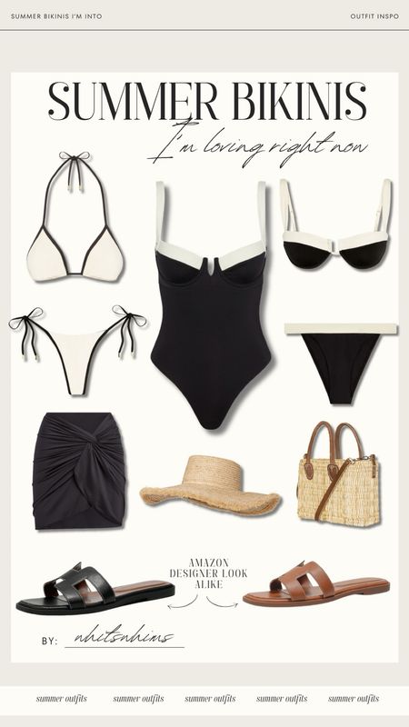 Summer bikini and one pieces I’m loving 

Sandals 
Beach bag 
 Vacation outfit 
Travel 
Resort wear 
Swim 
Bikini 
Bathing suit 

#LTKTravel #LTKStyleTip #LTKSwim