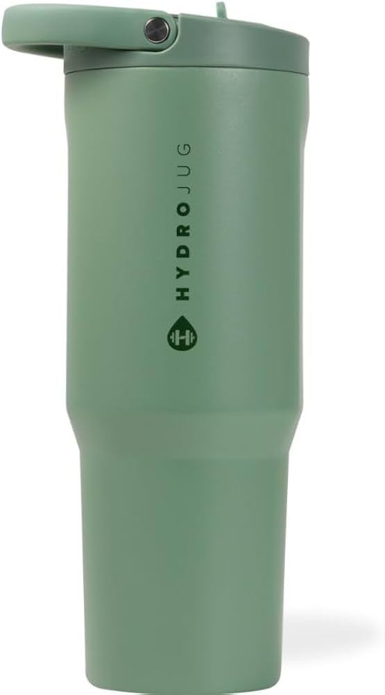 HydroJug Sport - Stainless Steel Tumbler with Straw, Vacuum Insulated, 32oz Leakproof Water Bottl... | Amazon (US)