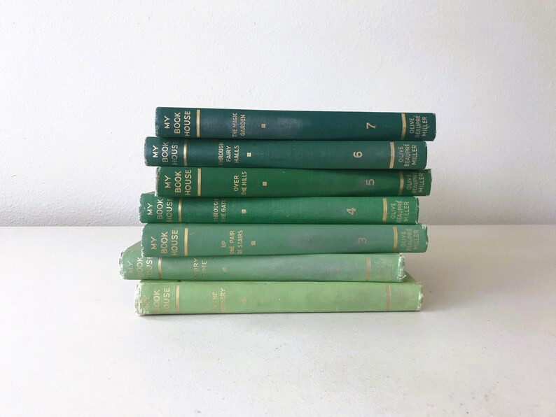 Vintage "my Book House" Green Book Series - Book Series 1-7 by Olive Beaupre Miller - Green Books... | Etsy (US)