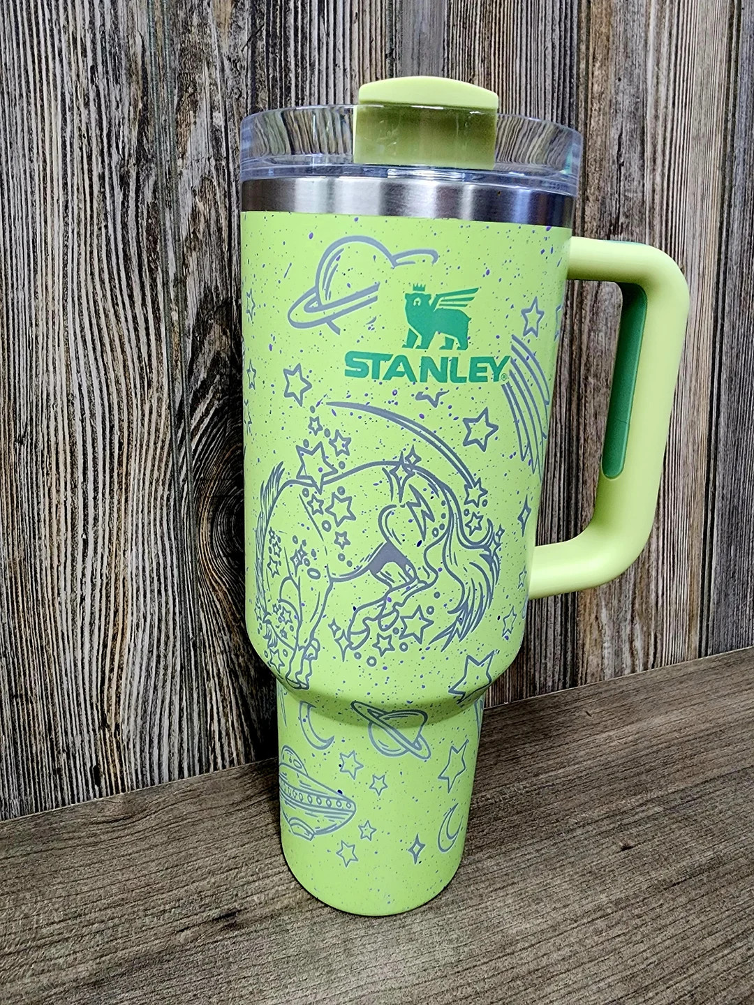 Boho Space Theme Tumbler, Engraved Stanley, 40oz Quencher, Cosmic Cowgirl, Personalized Water Bot... | Etsy (US)