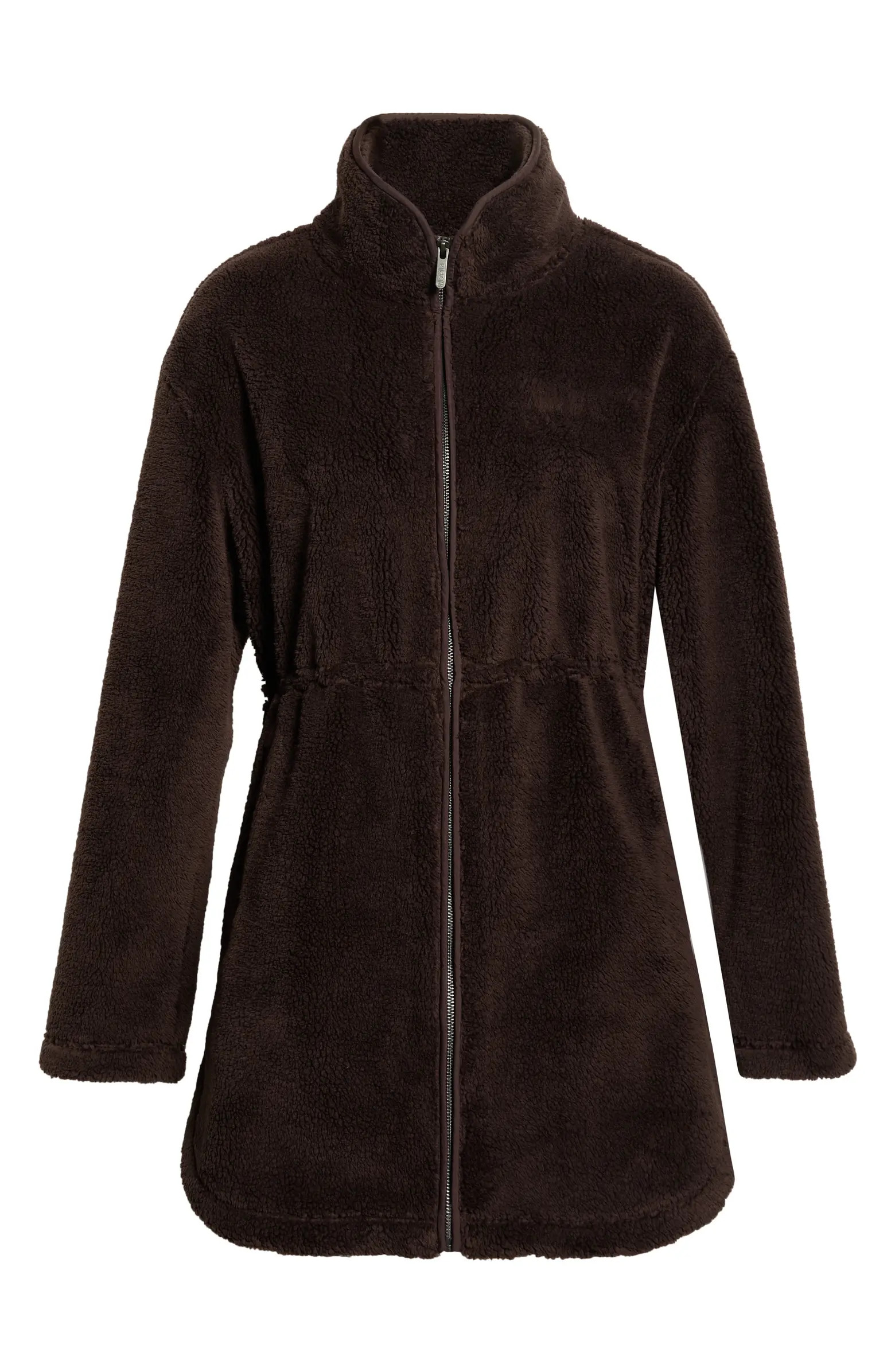 Faux Shearling Longline Jacket | Nordstrom