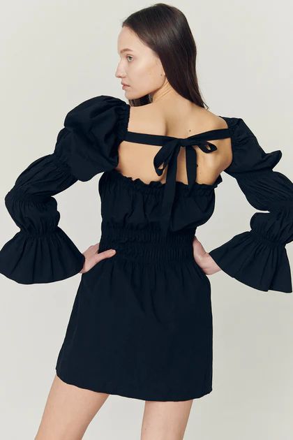 Clare Balloon Sleeve Mini Dress | Storets (Global)