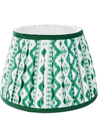 Customizable Rechargeable Lamp Collection Large Ikat Pleated Empire Lamp Shade | Dillard's