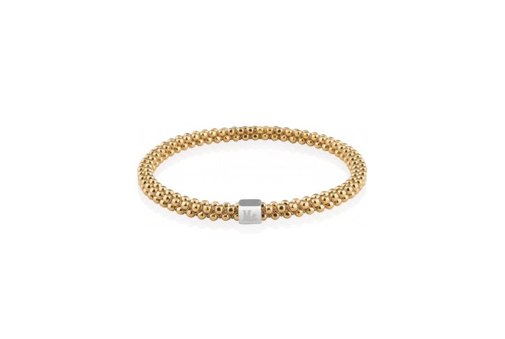 Halo Bangle Faceted Gold Plated | Mignon Faget