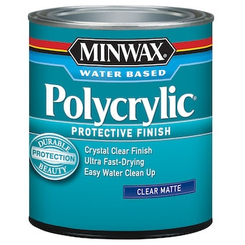 Minwax Polycrylic Water-based Clear Transparent Matte Interior Stain ( Half-pint ) | Lowe's