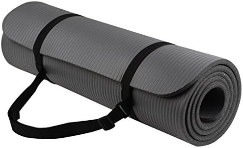 BalanceFrom GoYoga All-Purpose 1/2-Inch Extra Thick High Density Anti-Tear Exercise Yoga Mat with Ca | Amazon (US)