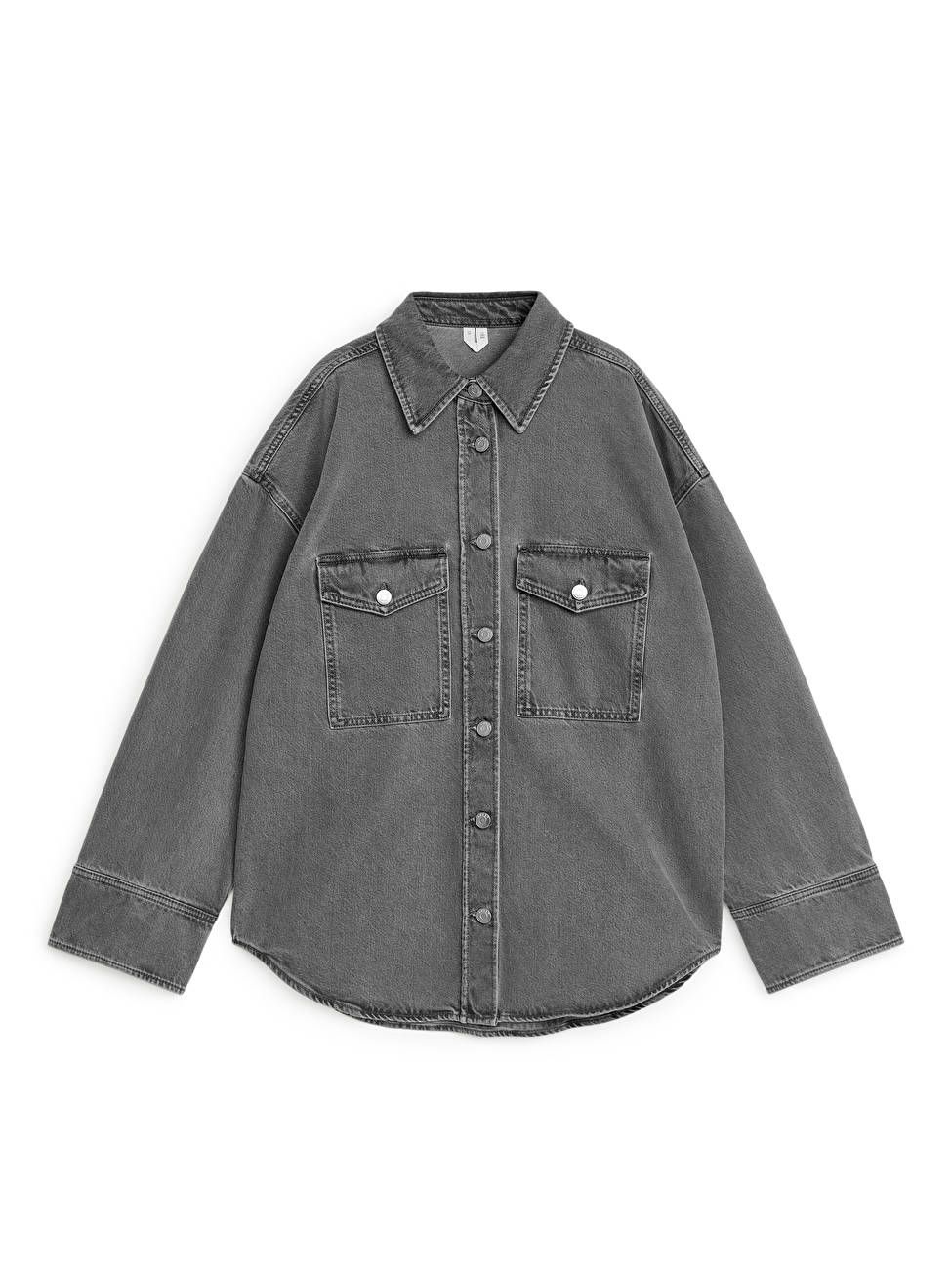 Denim Shirt - Grey - ARKET GB | ARKET (US&UK)