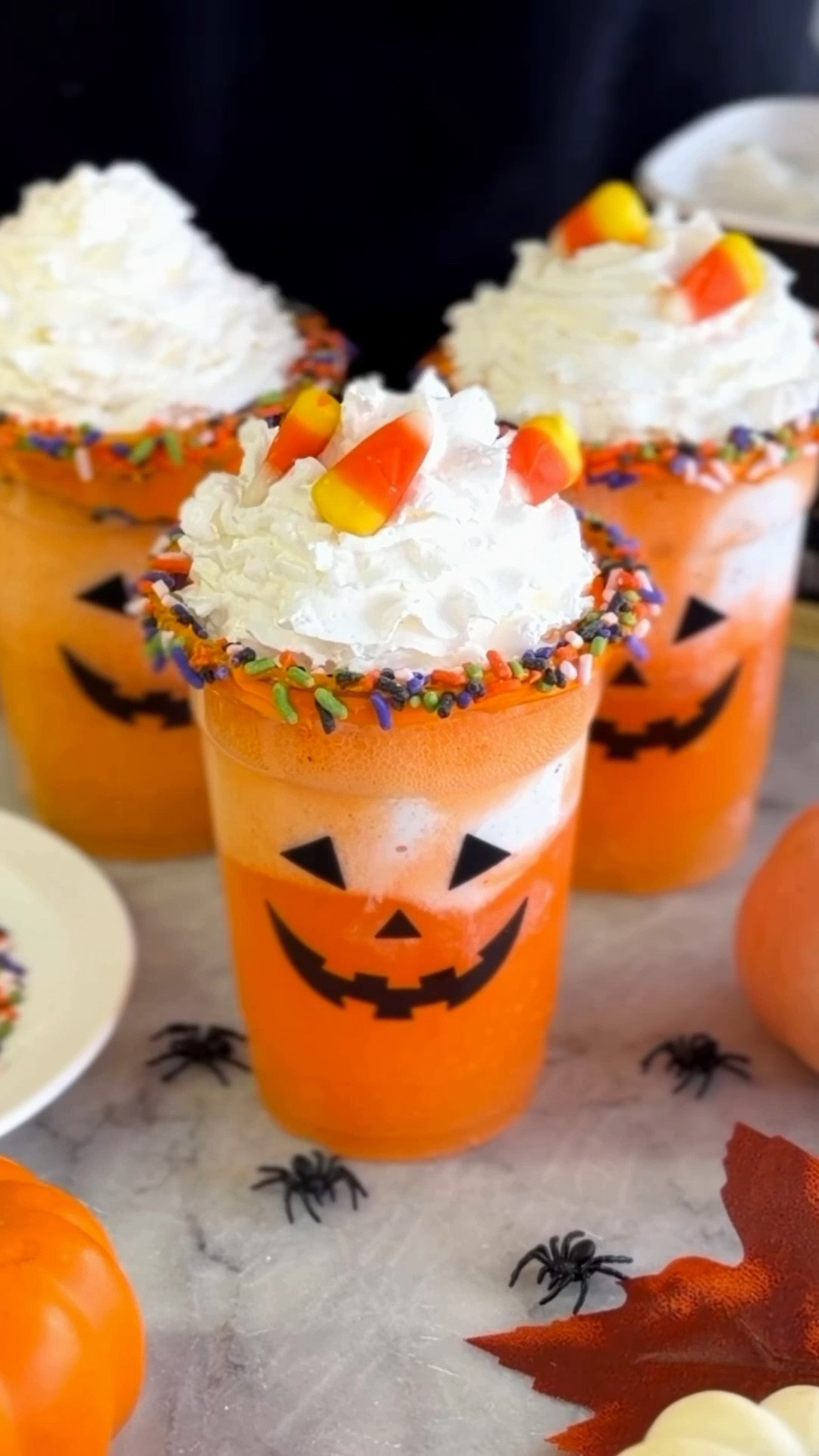 These Jack-O-Lantern Floats are such a fun and easy Halloween drink! Made with orange soda, vanilla ice cream, whipped cream, Halloween sprinkles & candy corn. 🎃

If you’re looking for easy Halloween recipes or a Halloween party idea, this cold drink recipe is perfect for parties, movie nights, or a fun after-school treat!

#LTKfoodie #LTKSeasonal #LTKHome