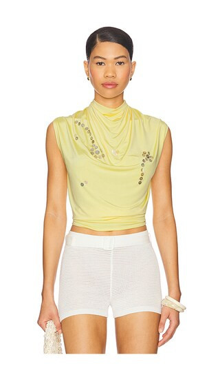 SIEDRES Klena Top in Yellow. - size XS | Revolve Clothing (Global)