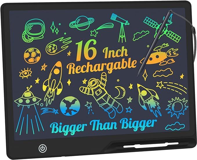 LCD Writing Tablet,16 Inch Colorful Screen Rechargeable Doodle Board Toddler Educational Toys for... | Amazon (US)