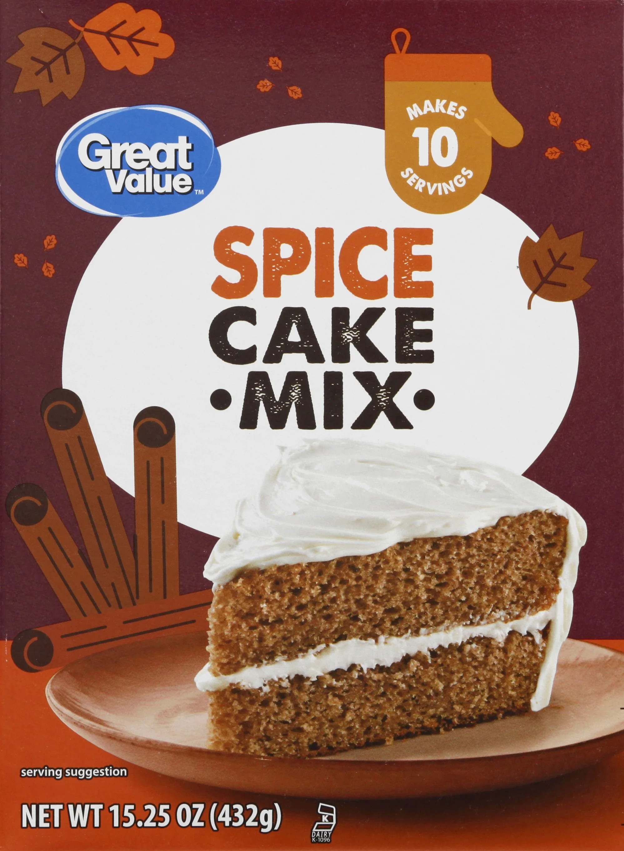 Great Value Spice Cake Mix, 15.25 oz Box - Walmart.com | Walmart (US)
