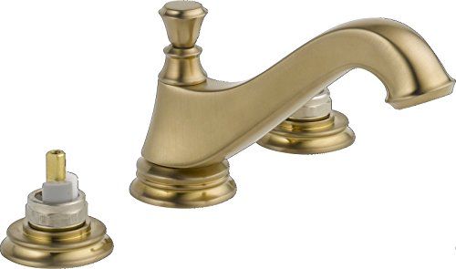 Delta 3595LF-CZMPU-LHP Cassidy Two Handle Low-Arc Widespread Bathroom Faucet with Metal Pop-Up Drain | Amazon (US)