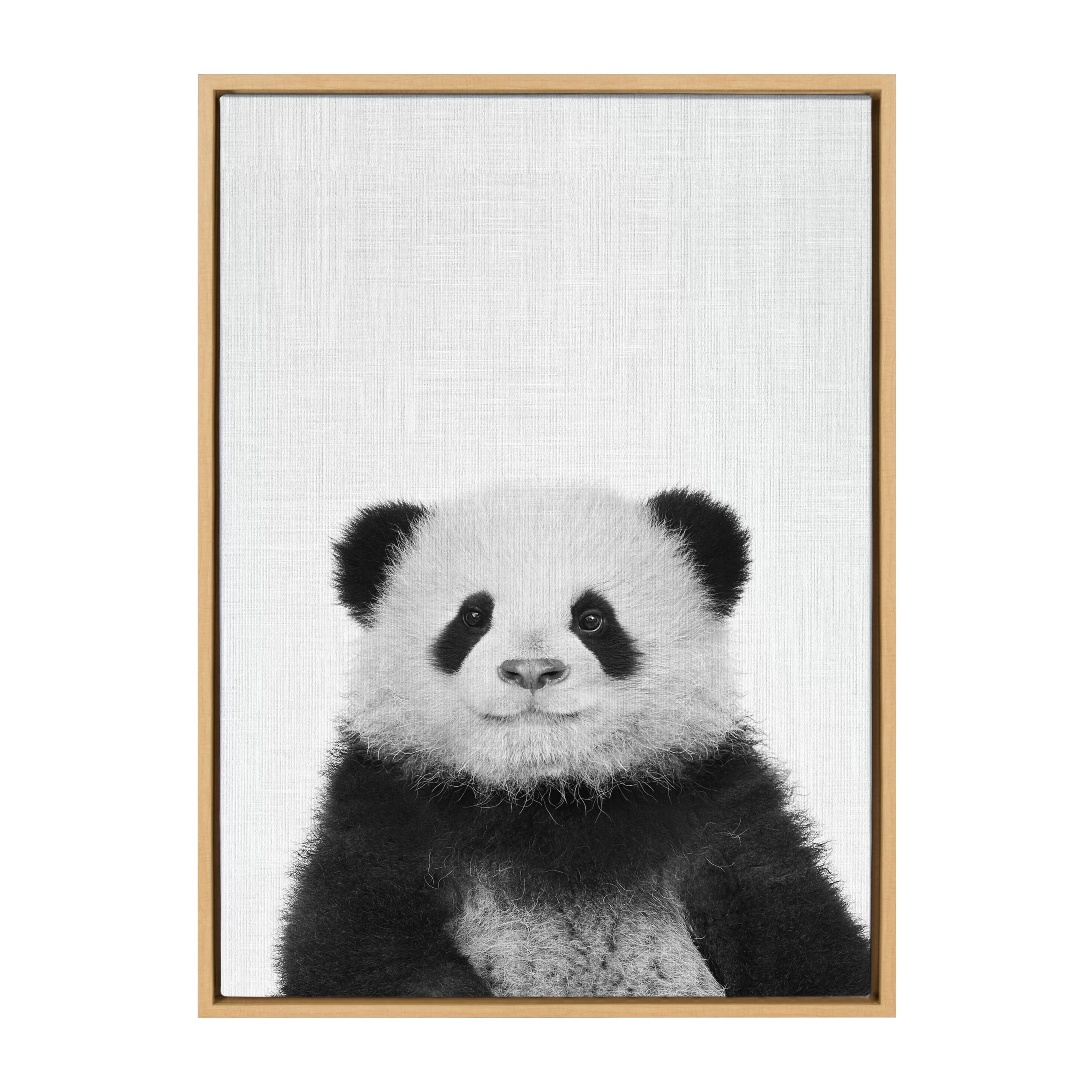 Isabelle & Max™ 'Panda' by Simon Te- Floater Frame Photograph Print on Canvas | Wayfair | Wayfair North America
