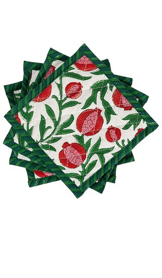 Winter Gala Coasters Set Of 4 | Revolve Clothing (Global)