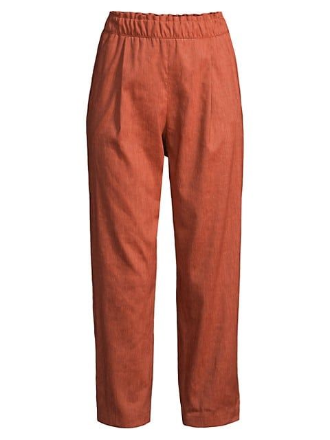 Ashland Linen-Wool Crop Pants | Saks Fifth Avenue