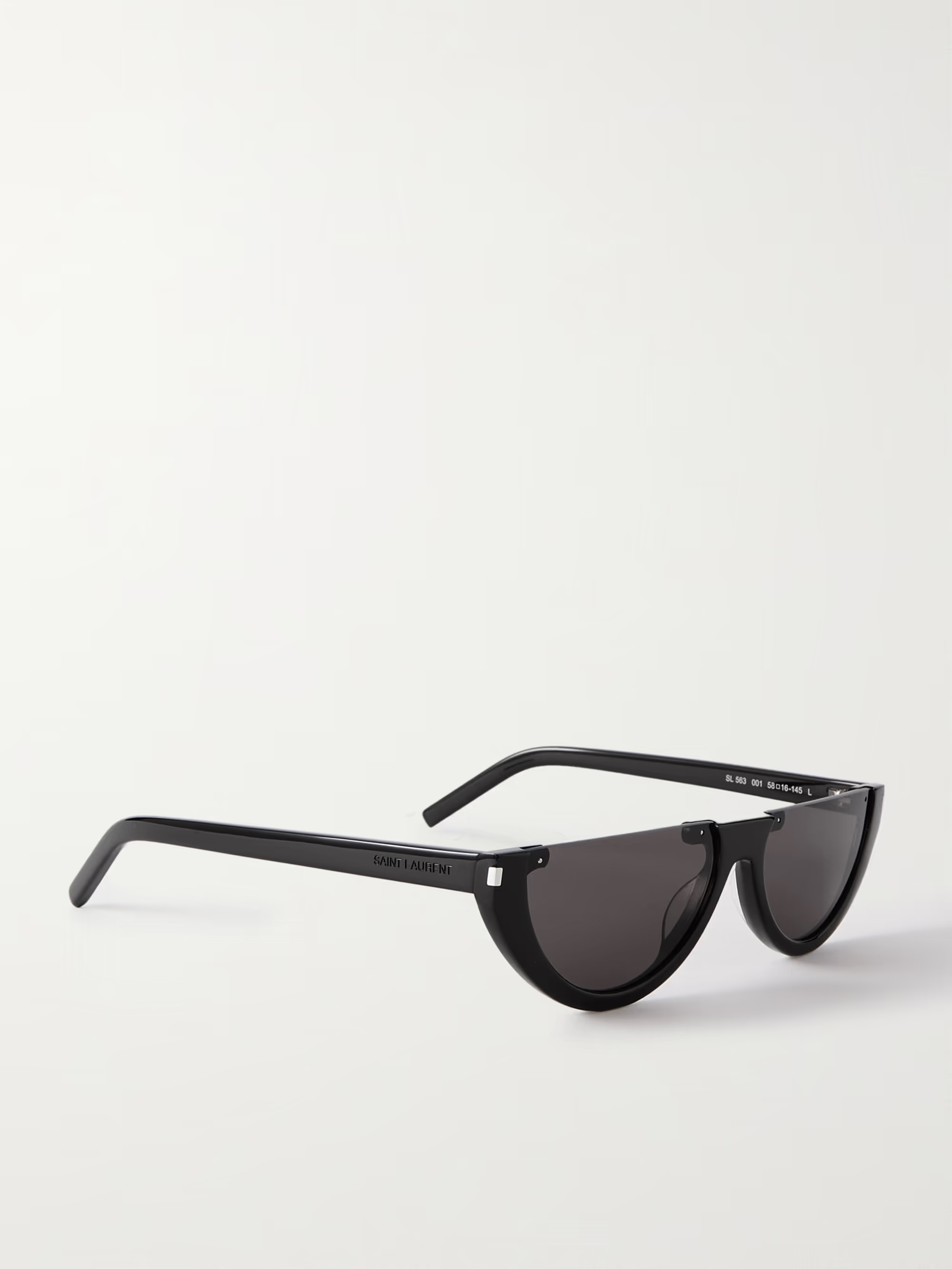 Classic cat-eye sunglasses never go out of style, and SAINT LAURENT Eyewear's black acetate pair ... | NET-A-PORTER (US)