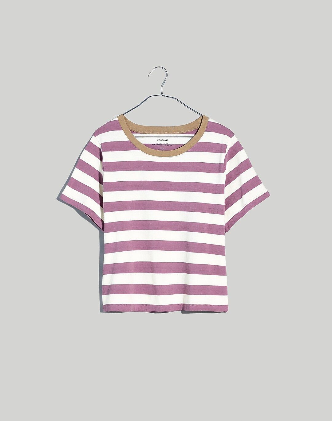 Softfade Cotton Boxy-Crop Tee | Madewell