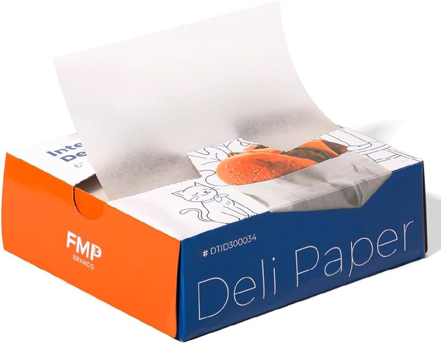 Fit Meal Prep [500 Pack] 6 x 10.75" Wax Paper Sheets for Food, Interfolded Precut Deli Paper, Pop... | Amazon (US)