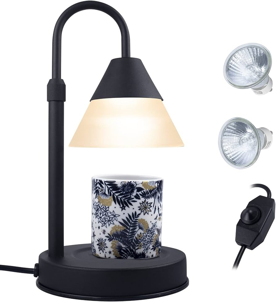 Dimmable Candle Warmer Lamp, Candle Melter with Adjustable Height & Heat, Electric Metal Top-Down... | Amazon (US)