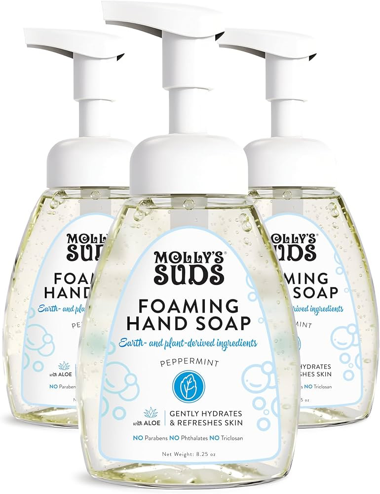Molly's Suds Foaming Hand Soap - Made with Aloe and Coconut Oil | Moisturizing Hand Wash | Plant-... | Amazon (US)