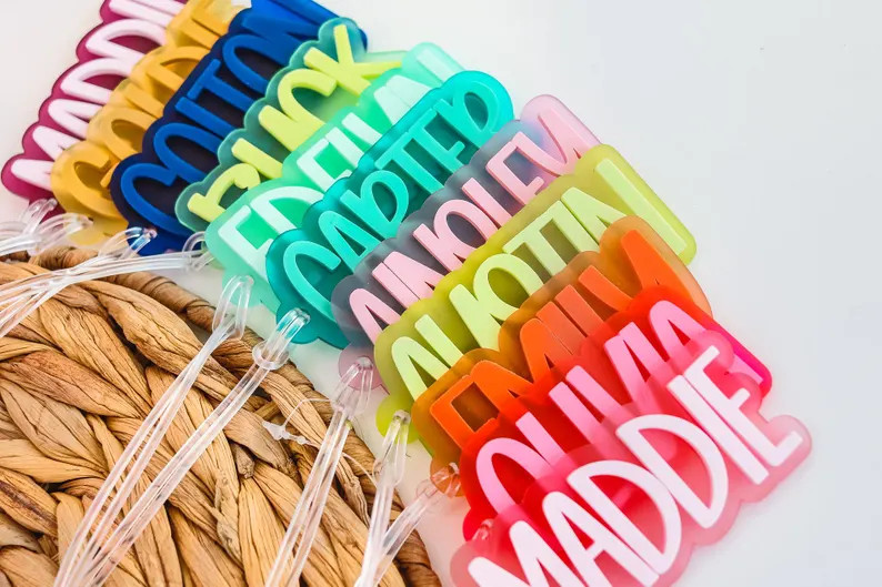 Backpack Name Tag | Backpack Name Keychain for Kids | Personalized Name Tag | Diaper Bag Tag | Lu... | Etsy (US)