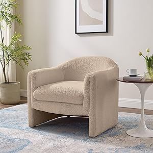 VANOMi Living Room Accent Chair, U Shaped Club Chair, and Reader Rriendly Bedroom Bucket Chair wi... | Amazon (US)