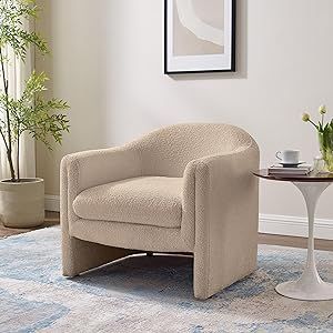 VANOMi Living Room Accent Chair, U Shaped Club Chair, and Reader Rriendly Bedroom Bucket Chair wi... | Amazon (US)