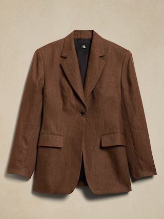 Isola Hourglass Linen Blazer | Banana Republic (US)