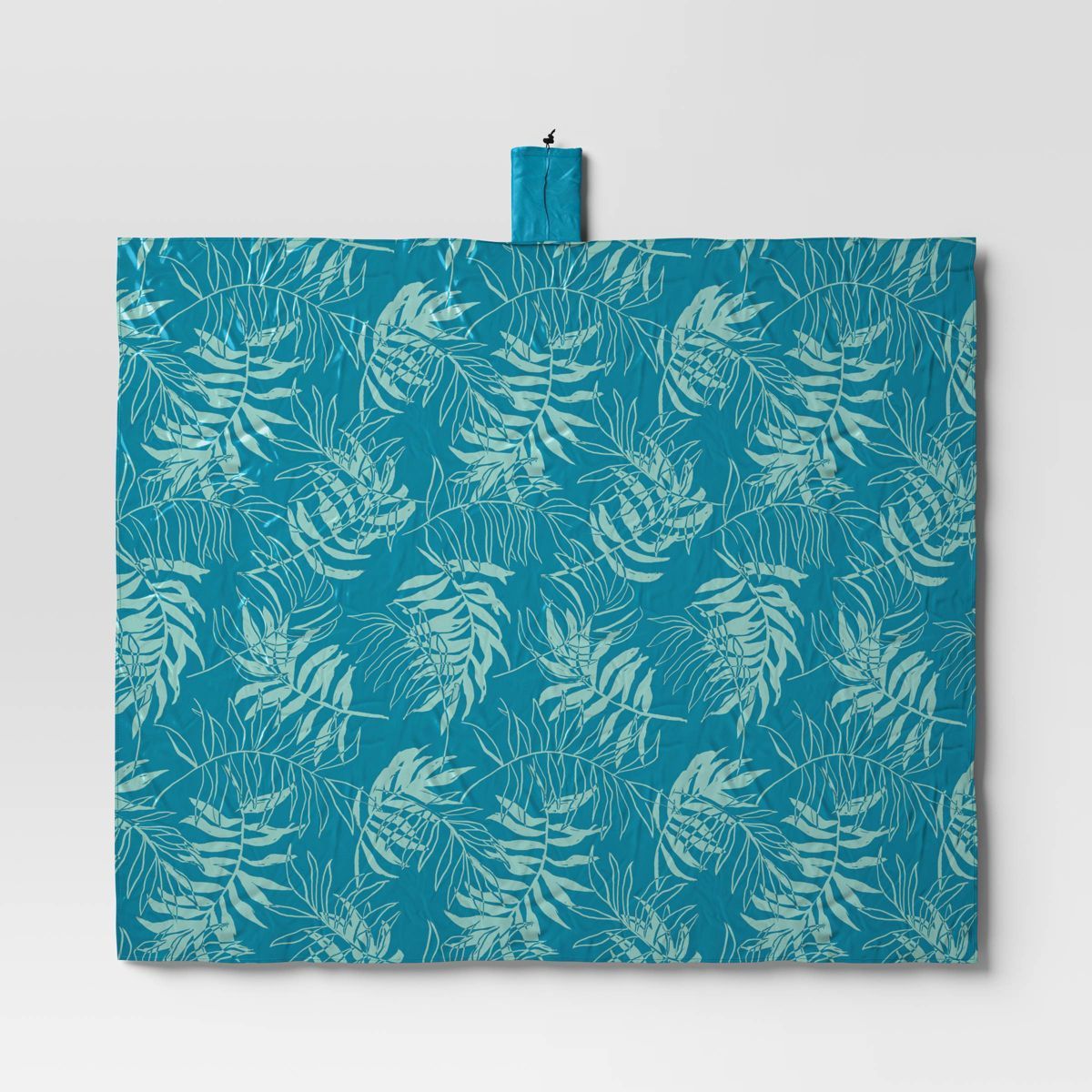 59"x70" Outdoor Beach Mat Palm Print Blue - Sun Squad™ | Target