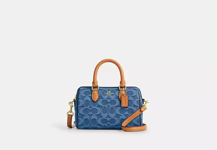 Mini Rowan Crossbody Bag In Signature Denim | Coach Outlet US