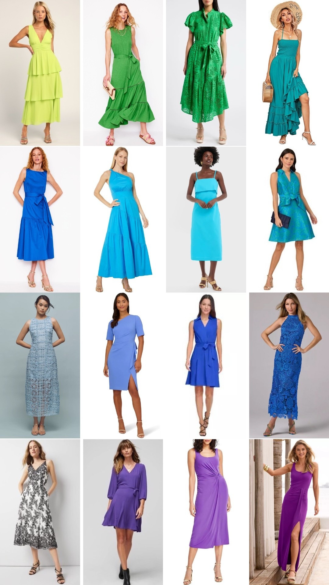 Colorful Dresses for Family Photos