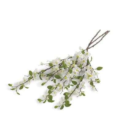White Quince Stem, Set of Three | Grandin Road | Grandin Road