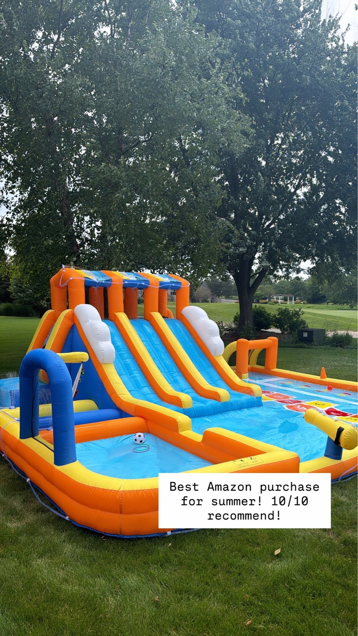 Got this water bounce house and it was the best purchase!!! Highly recommend it if you have kids!

#LTKSwim #LTKKids #LTKSeasonal
