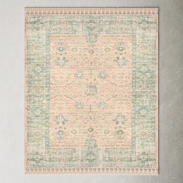 Tucson Oriental Flatweave Camel/Sage Area Rug | Wayfair North America