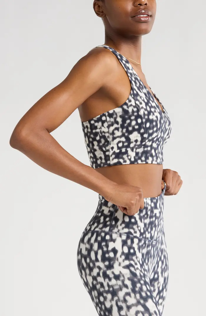 Studio Luxe V-Neck Sports Bra | Nordstrom